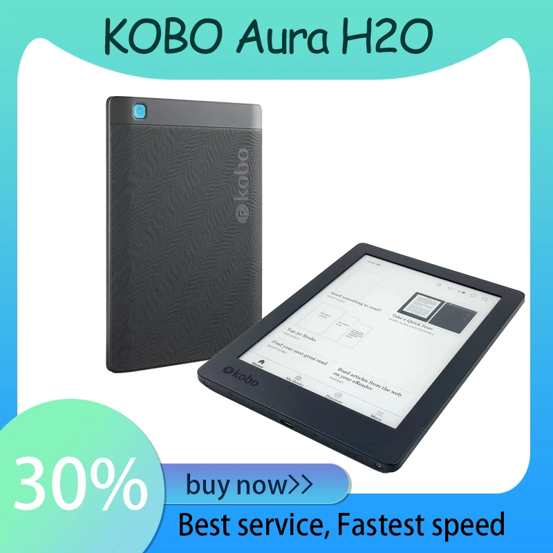 KOBO Aura H2O edition2 6,8 pulgadas N867 kobo e-Reader e-ink IPX8 impermeable 1440x1080 portátil e book eReader 8G libro electrónico