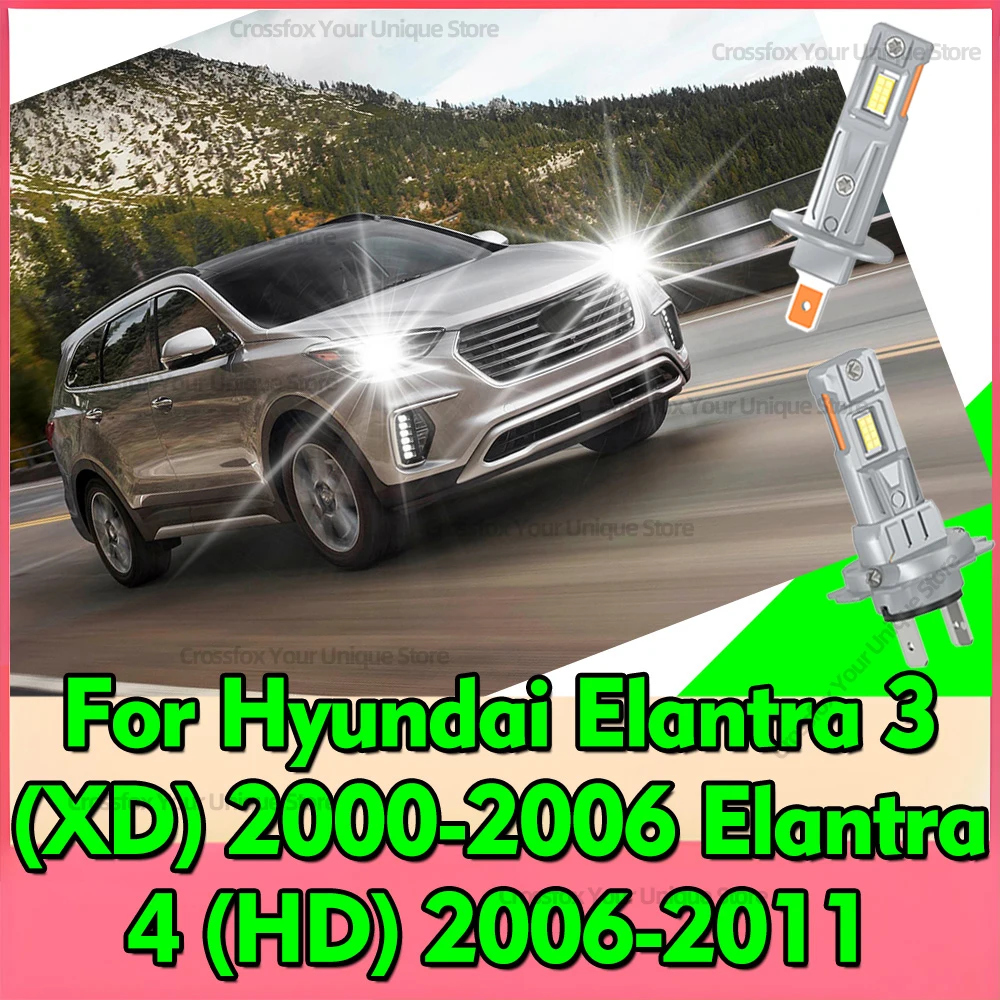 

2/4x светодиодные фары 30000LM для Hyundai Elantra 3 4 XD HD 2000-2011 2001 2002 2003 2004 2005 2006 2007 2008 2009 2010