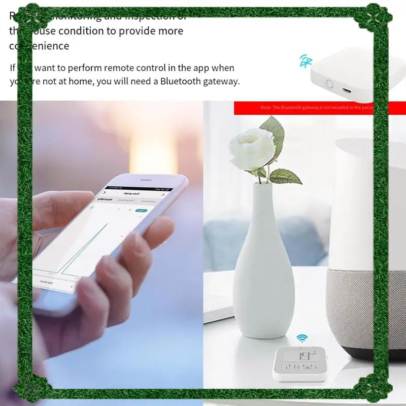 24-Stunden-Lieferung Tuya Smart App Control Thermometer Temperatur Luftfeuchtigkeit Helligkeit Detektor Sensor Bluetooth Mesh Smart Licht