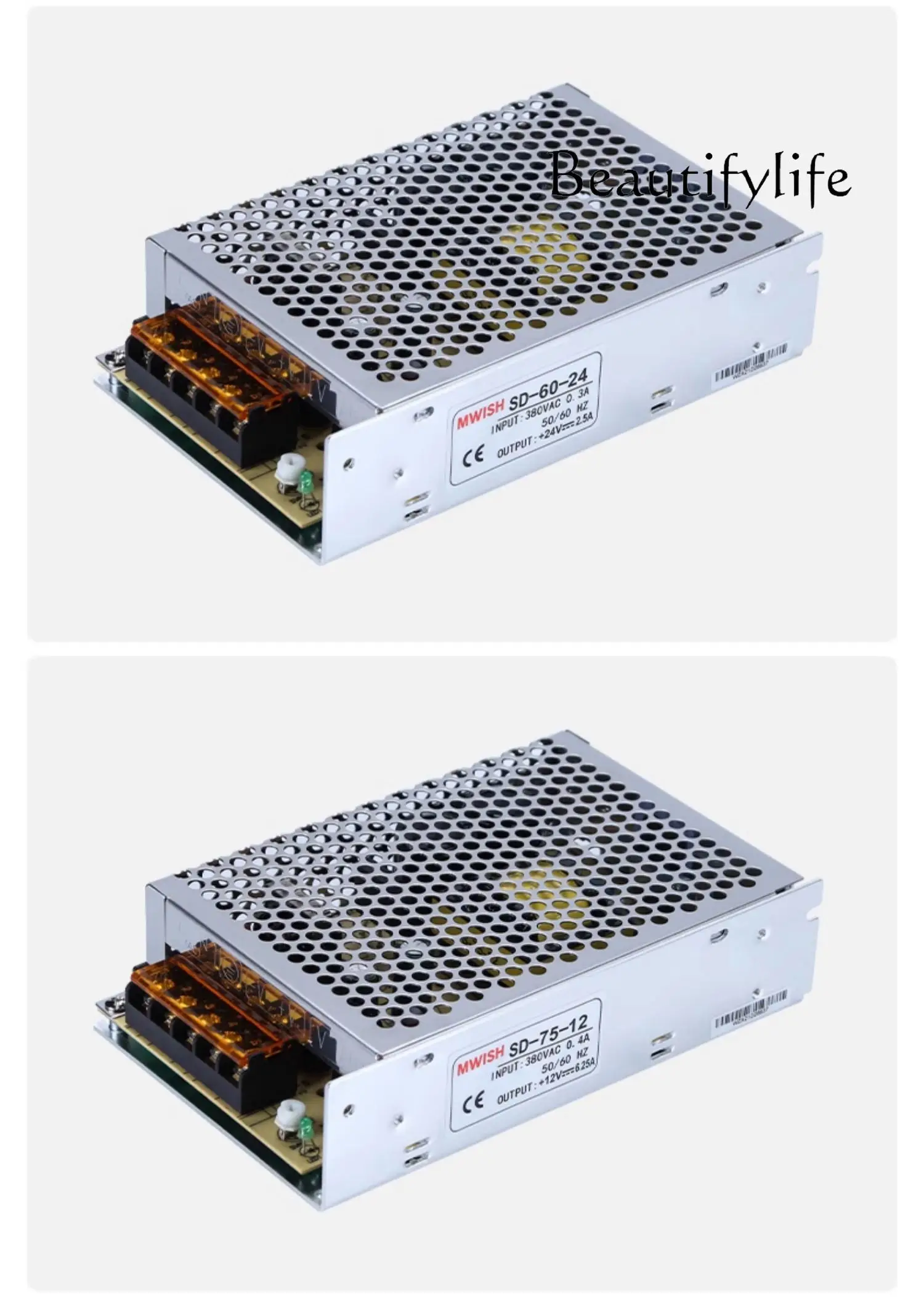 

AC380 volt to DC 12V24V high power switching power supply SD-350W transformer 5A10A15A