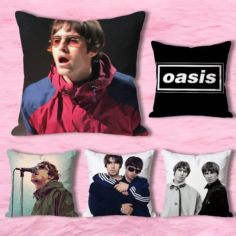 

O-Oasiss-S Band Album Various Sizes Square Pillow Case For Car Home Bedchamber Decor Custom Valentine gift