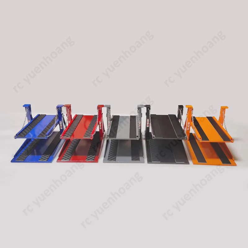 1PCS 1/64 Scale Double-deck Car Parking Lift Frame Handmade ABS Resin Static Model Garage Scene Decoration Fixed Vehicle Shelf