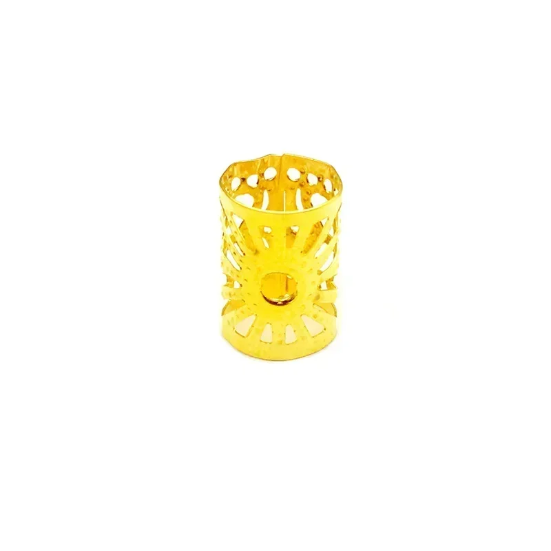 50/100Pcs Golden Cuffs Hair Rings Decorations Dreadlocks Beads Hair Braid Rings Clips Hair Braiding Dreadlocks Accessories Metal