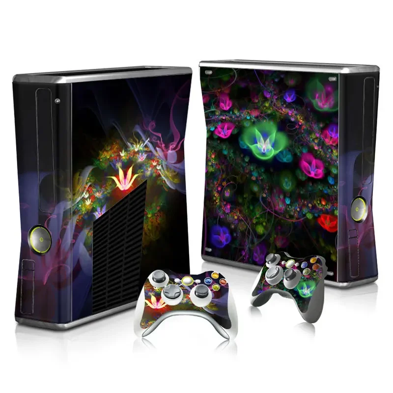 21 дизайн, скины с цветами, верхняя кожа, виниловые скины для Xbox 360, тонкие наклейки, контроллер и защитные скины для консоли