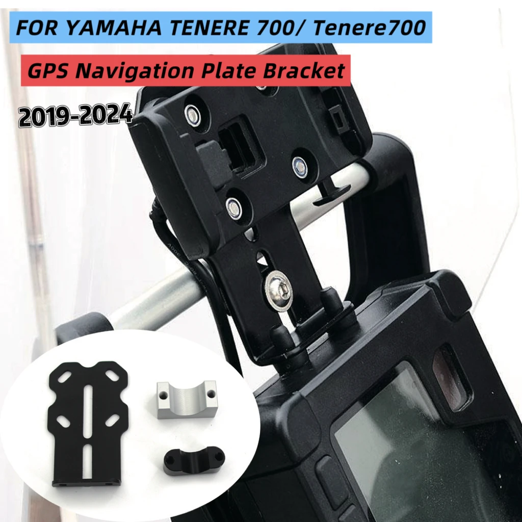 FOR YAMAHA TENERE 700/ Tenere700 2019-2024 GPS Navigation Plate Bracket Motorcycle Accessories Phone Holder Stand GPS