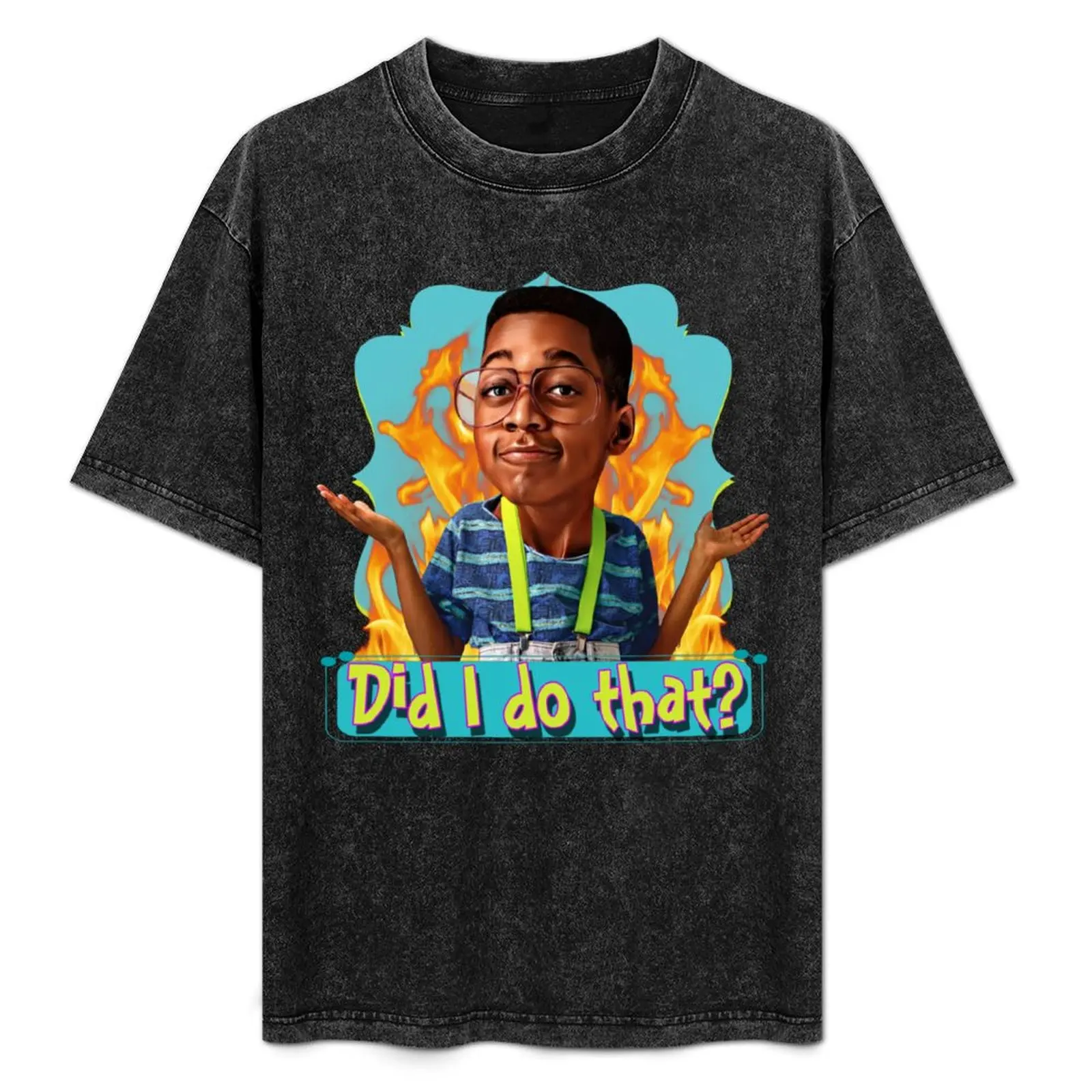 Steve Urkel- Did I do that? T-Shirt anime tshirt customs black t-shirts for men