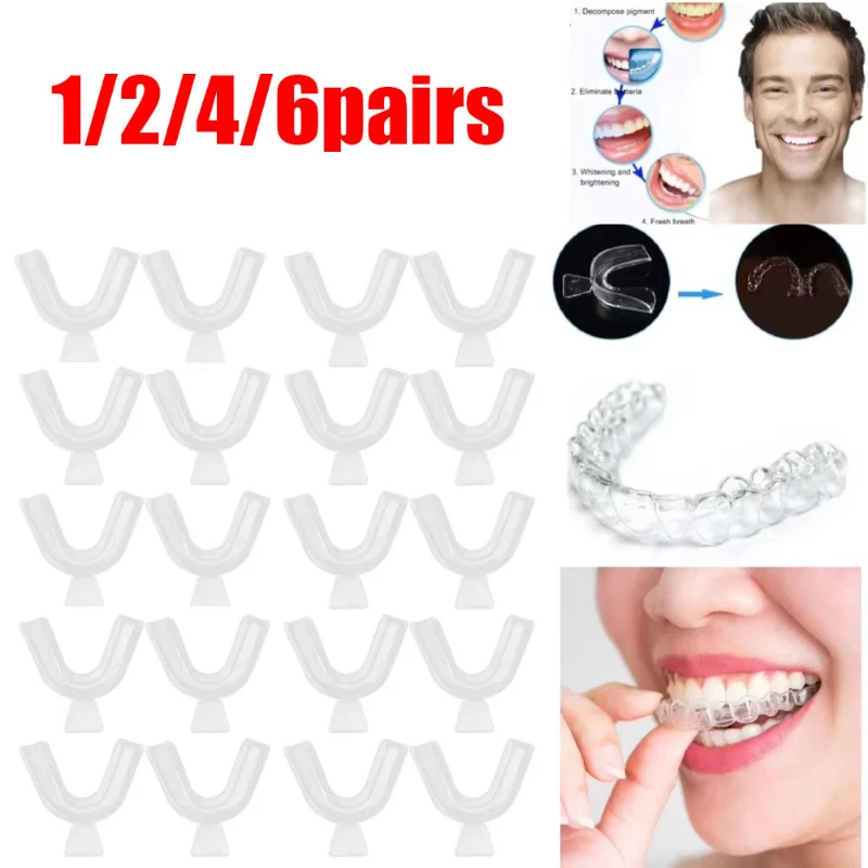 1/2/3/4/5/6pairs Transparent EVA Mouthguard - Breathable Sports Dental Protector For MMA, Boxing, Kickboxing, Taekwondo Training