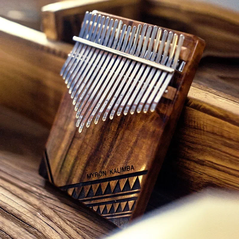 Thumb Piano Kalimba 17 Key Instrument Mini Solid Wood Thumb Piano 21 Key Kalimba Musical Childrens Mbira Acacia for Beginners