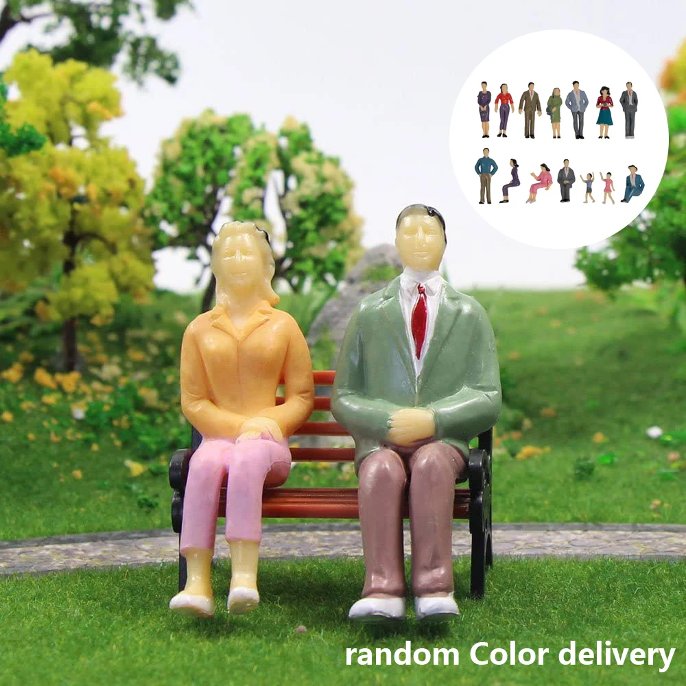 1:25 G Scale Model Sitting Figures Standing People Model Different Pose Person Painted Model