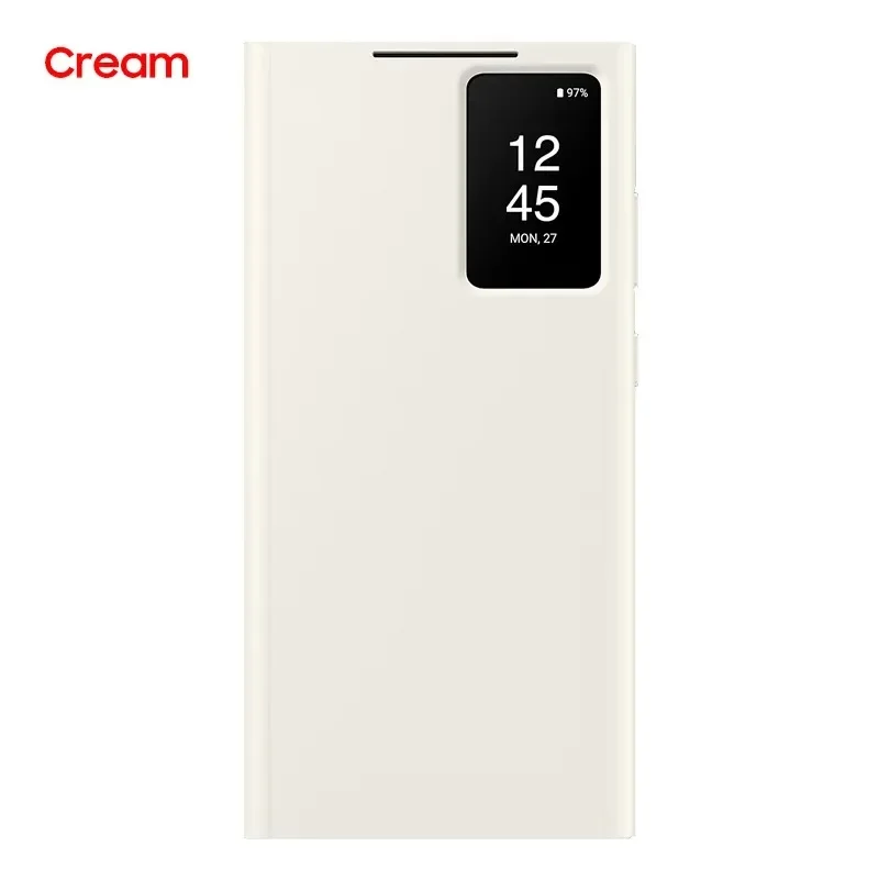 Originele Voor Samsung Galaxy S23 Ultra Smart View Wallet Flip Case voor Galaxy S23Ultra Smart View Telefoon Cover SM-S918B
