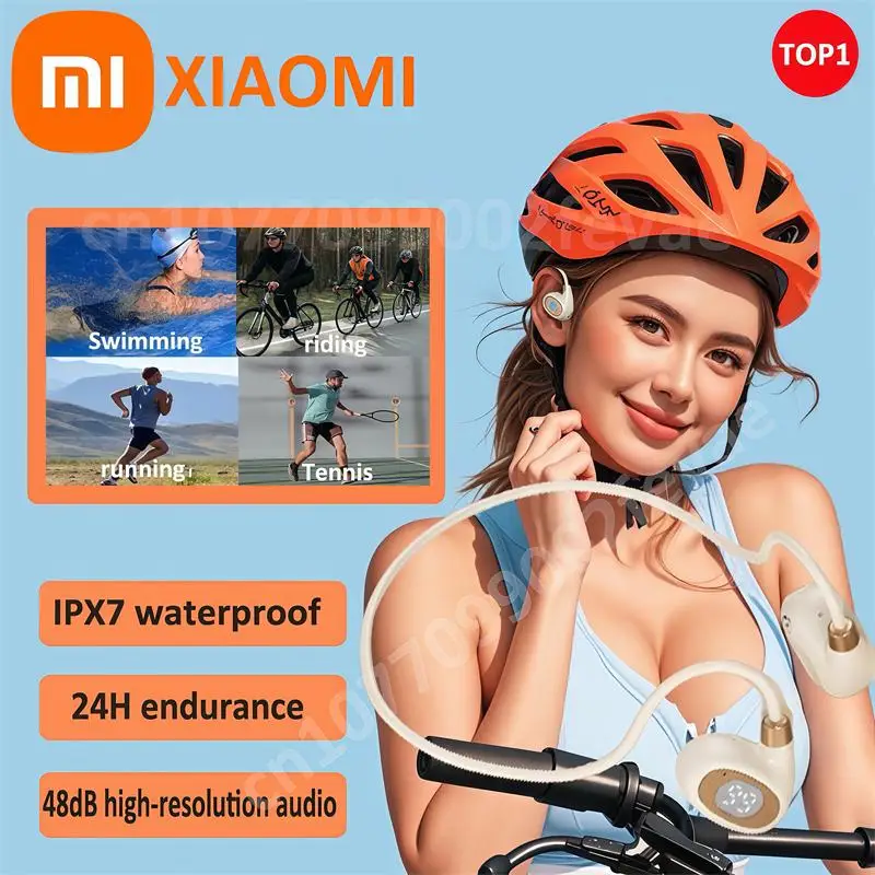 Xiaomi Bone Conduction หูฟังบลูทูธ Earless IPX7 กันน้ํา Ultra-long Endurance สเตอริโอ Air Conduction หูฟังกีฬา