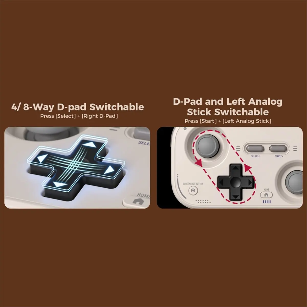 ■★New Arrival Fashion  Pocket Retro Game Controller for Switch2/PC/IOS/Android with Hall Joysticks Mini Portable Gamepad A