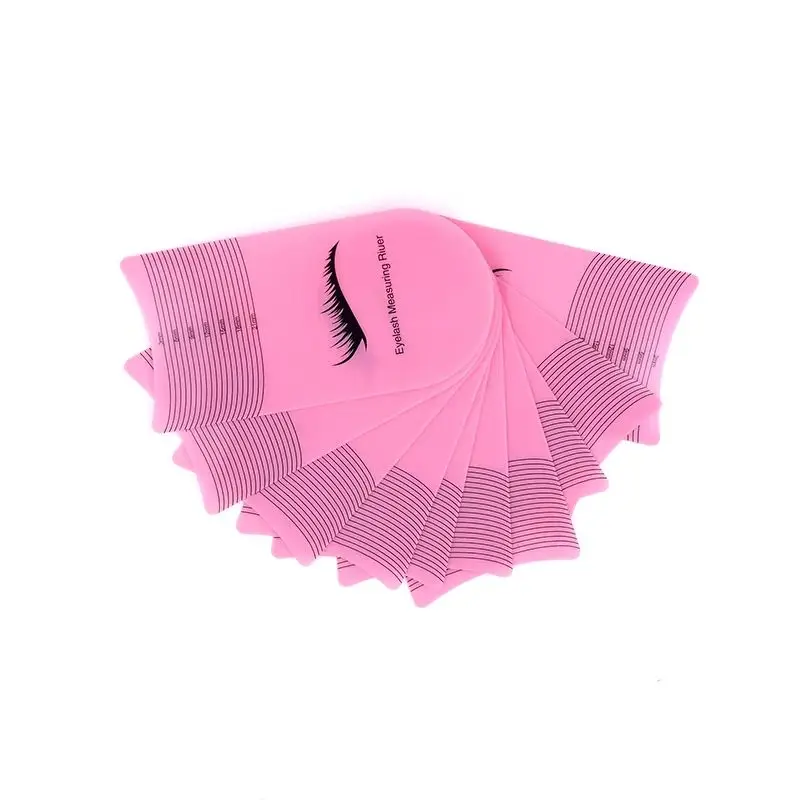 Linijka do pomiaru długości rzęs 5/10 szt. Przenośna linijka do brwi z miękkiego plastiku Narzędzie do makijażu Akcesorium do przedłużania i wzrostu rzęs