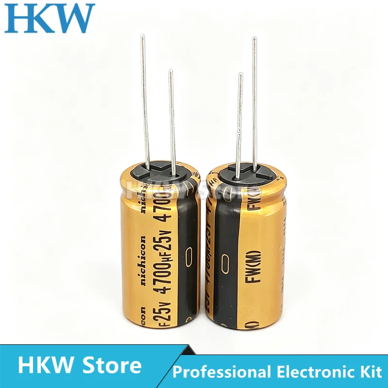5-10pcs NICHICON 470UF 4700UF 10V 16V 25V FW Series Electrolytic Capacitors Hi-Fi Audio Capacitor