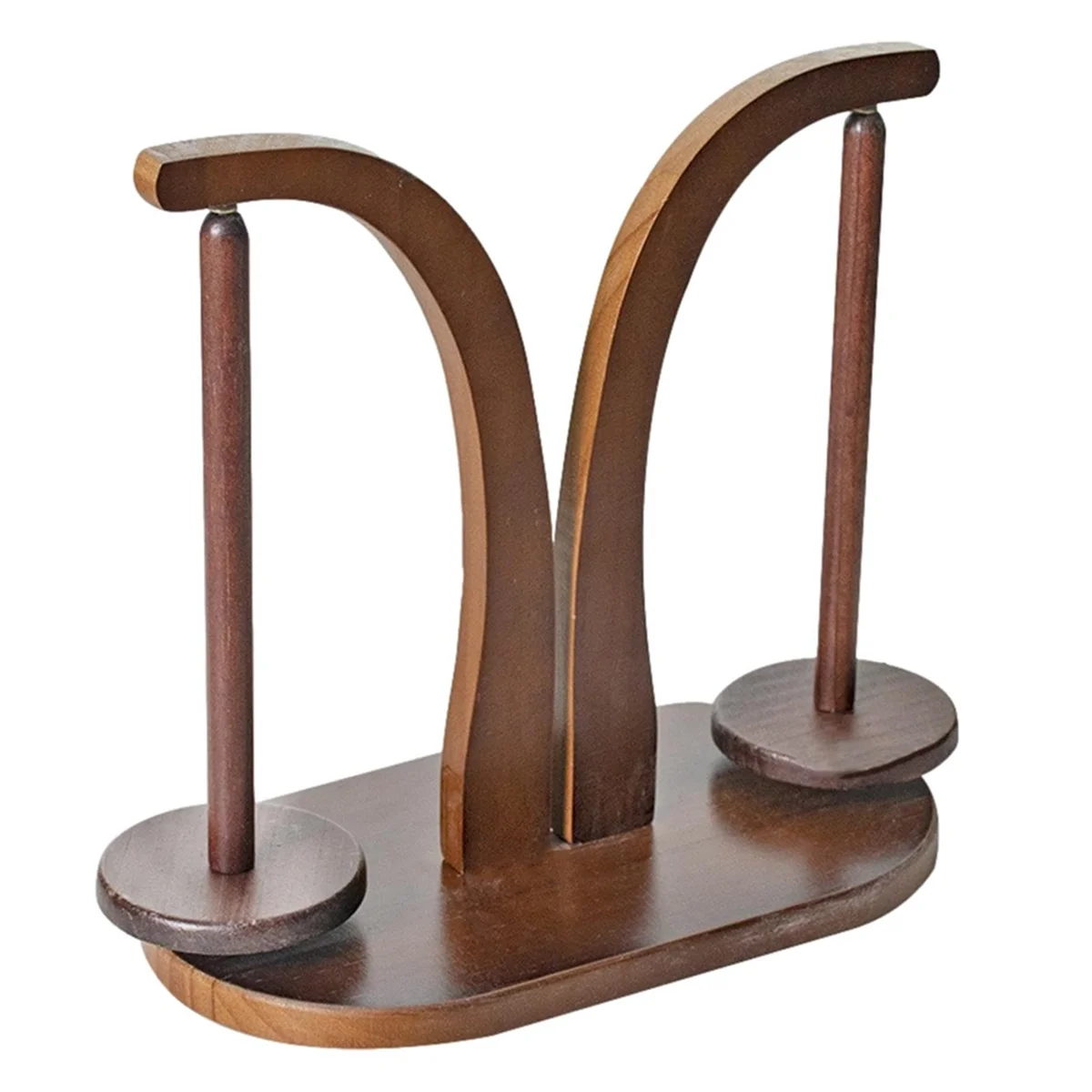 حامل غزل، حامل كرة غزل مغناطيسي، مغزل غزل مزدوج، أداة خياطة خشبية دوارة للحياكة، مشغولات يدوية