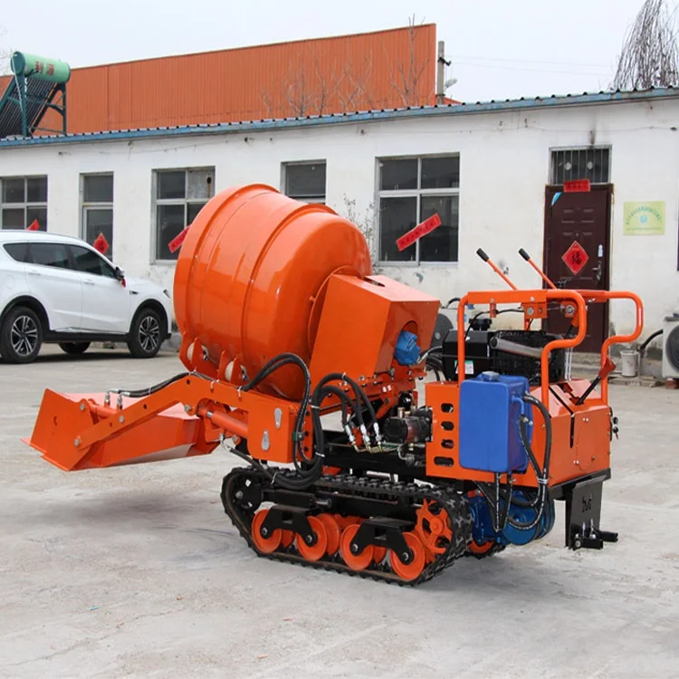 YG Concrete Mixer Tracked Dumper Cement Mixer of 350L Self-Loading Crawler Concrete Mixer Machine /truck Mounted Concrete