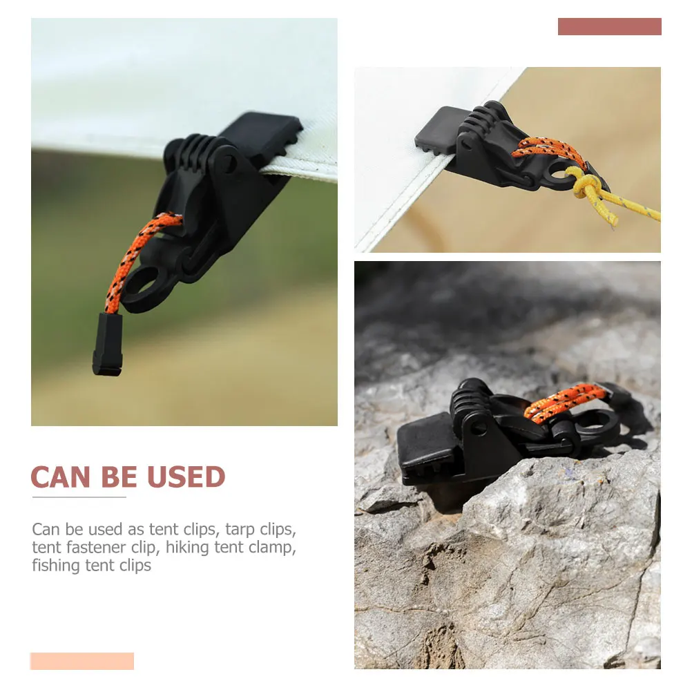 

2pcs Windproof Clips Windproof Tent Fixers Heavy Duty Wear-Resistant For Camping Hiking Outdoor Canopy Awning Clamps Fixers