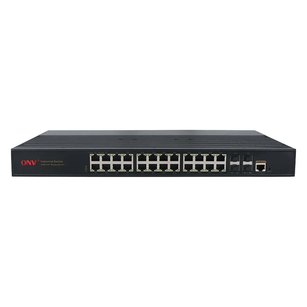 OEM/ODM ONV 28-port Gigabit Managed Industrial Ethernet Switch with QOS,STP/RSTP,IGMP,DHCP,SNMP,VLAN Network Management Function