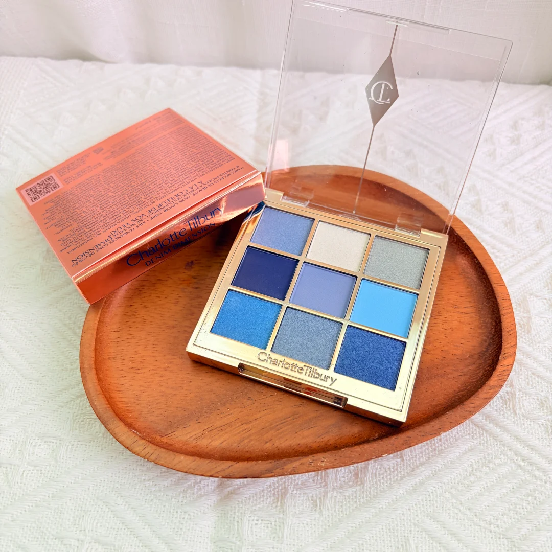 Charlotte Tilbury 4Pan Velvet & 9Pan Silk Shimmer Lidschatten & Creme-Rouge für einen natürlichen, langanhaltenden, aufbaubaren und mischbaren Glanz-Make-up-Look