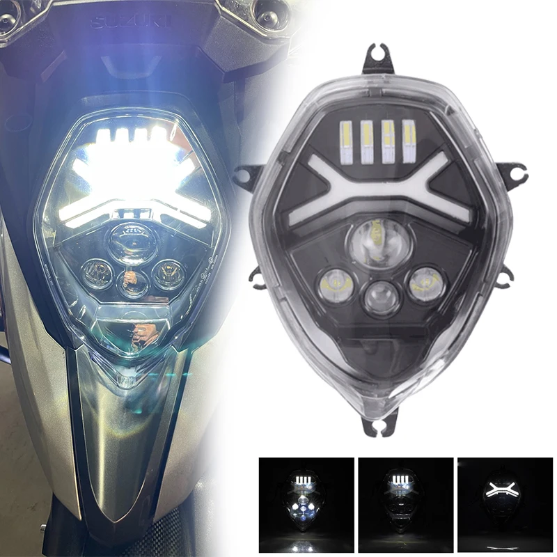 CE/Emark Approved Black LED Headlight Headlamp With Halo For Suzuki V-STROM 650 V-STROM 1000 DL 1000 DL 650 DL1000 DL650