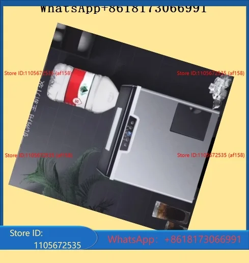 Machine à glace Hengyang compacte 40 kg, pour usage domestique, entièrement automatique, intégrant la fabrication et le broyage de glace en flocons