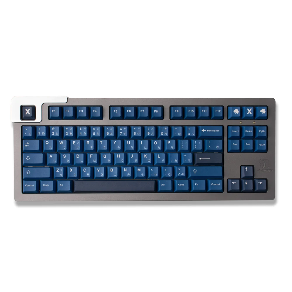 129 Keys Striker R1 Blue Keycap Set Japanese PBT DYE-SUB Cherry Profile Key Caps for Mechanical Keyboard Keycaps 64/87/96/104