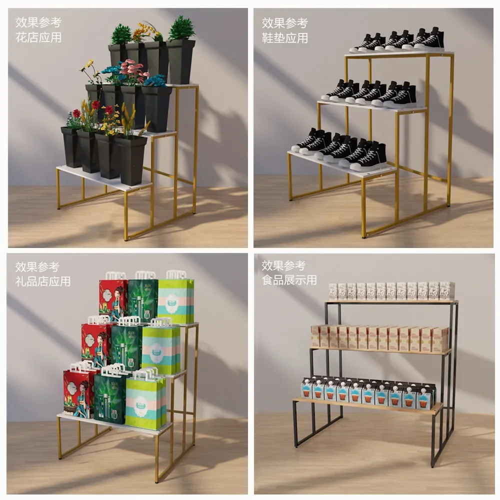 Shoe store shoe rack, display rack, ladder flower rack