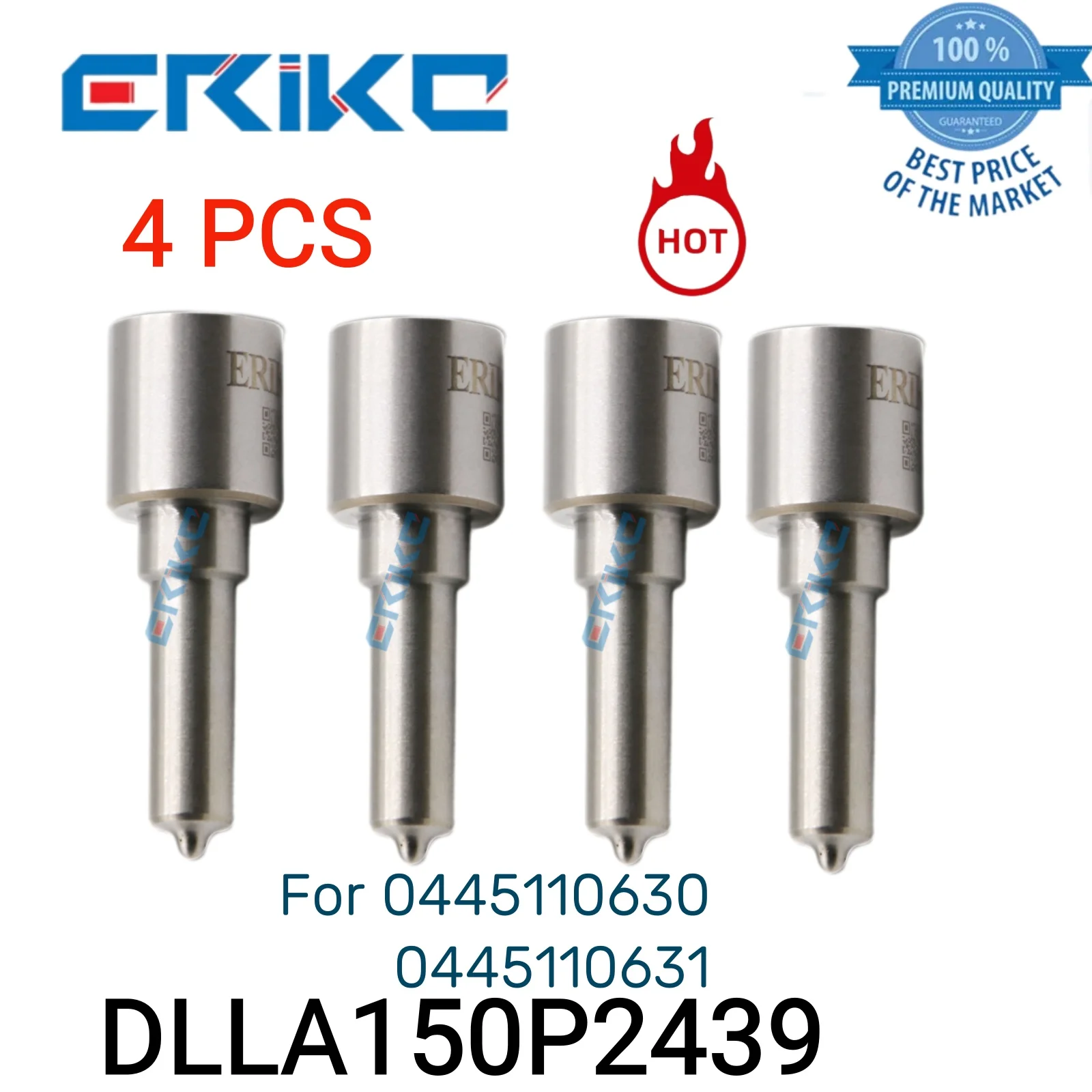 

4 PCS DLLA 150 P 2439 Nozzle Engine 0 433 172 439 DLLA150P2439 Nozzle Diesel DLLA 150P2439 Nozzle Sprayer for 0445110630 631