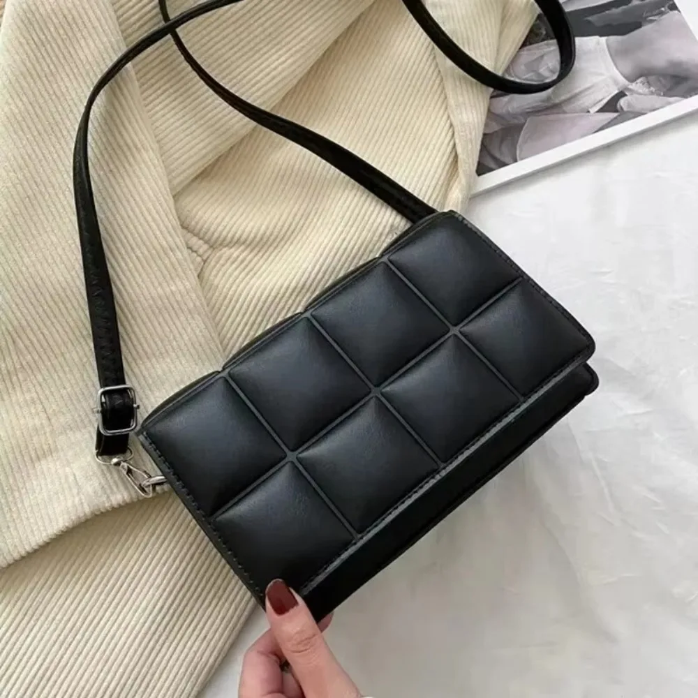 حقيبة شبكية عصرية للنساء 4 ألوان العلامة التجارية حقيبة أنيقة حقيبة كتف صغيرة بولي Leather جلد أنثى حقيبة كروسبودي الاتجاه حقيبة يد كلاسيكية #1