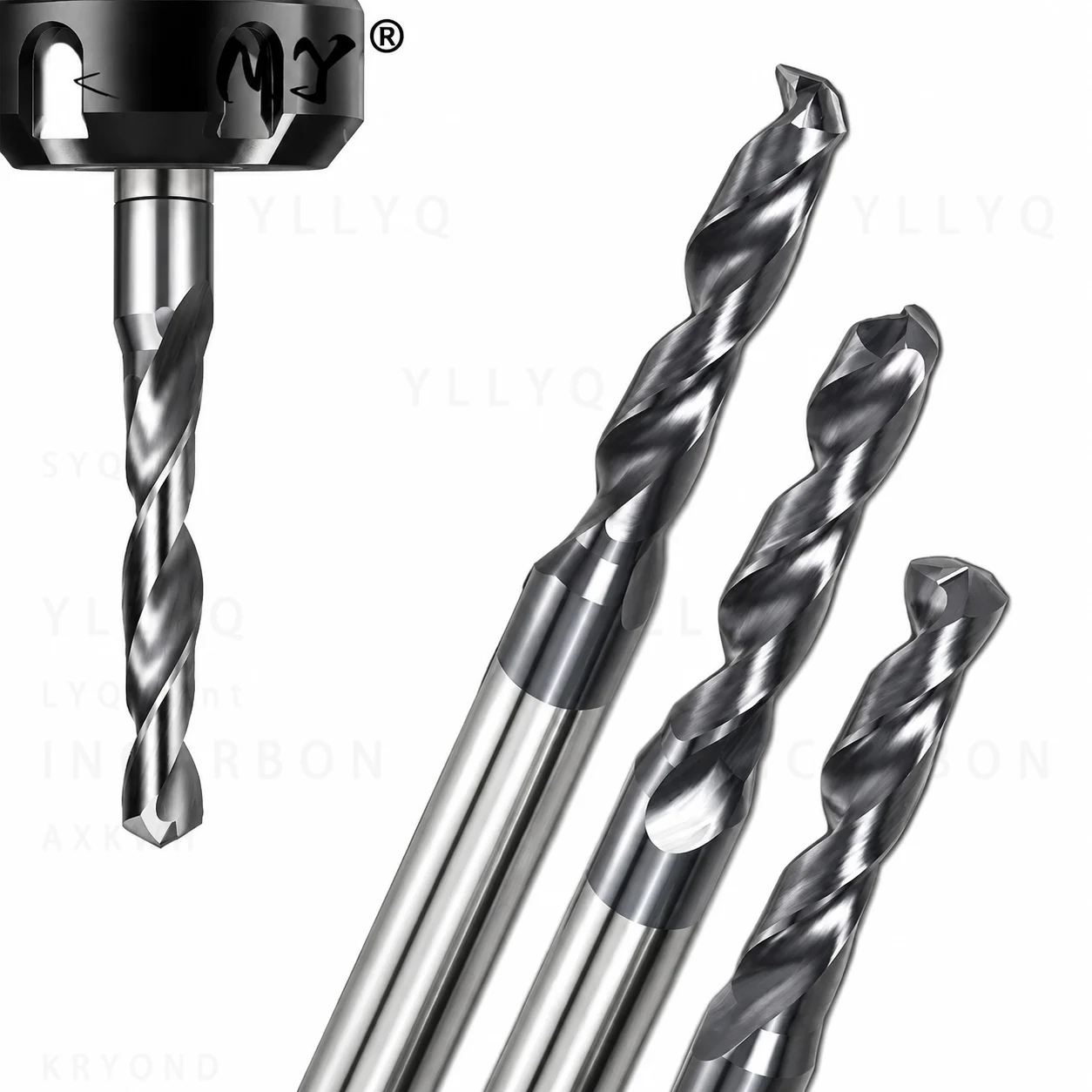 

3D 5D 3xD 5xD 0.5-16mm Tungsten Carbide External Cooling Drill Bit High Speed for Steel Stainless Steel CNC