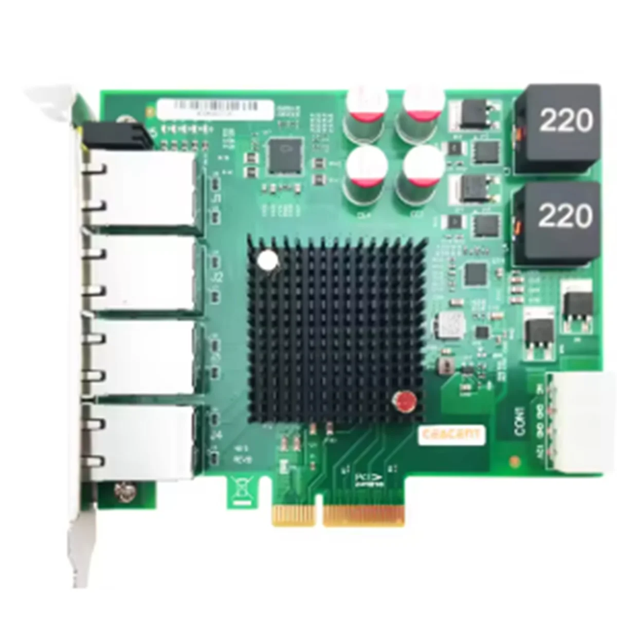 البيع بالتجزئة! بطاقة شبكة Vision Frame Grabber I350T4POE Intel I350AM4 Chip، رباعية المنافذ RJ-45x4، PCIe2.0 X8 POE #3