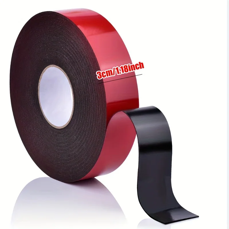1pc 10M Strong Double-Sided Adhesive Glue Tape Super Sticky With Red Liner Waterproof Anti-collision Insulation Foam Tapes