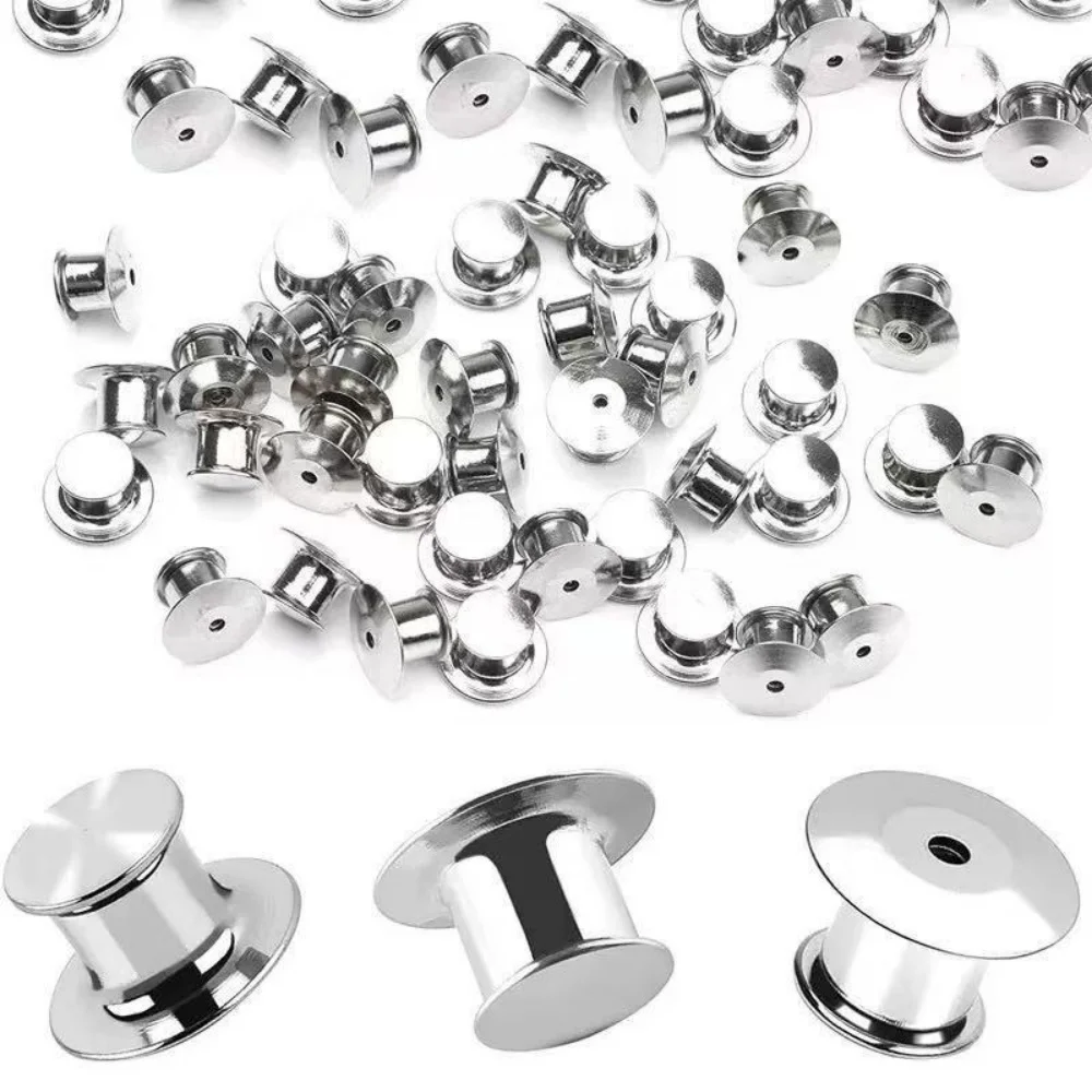 20 attaches de verrouillage en métal |   Fermoirs sécurisés pour broches, épingles de revers et badges en émail |   Fournitures pour la fabrication de bijoux