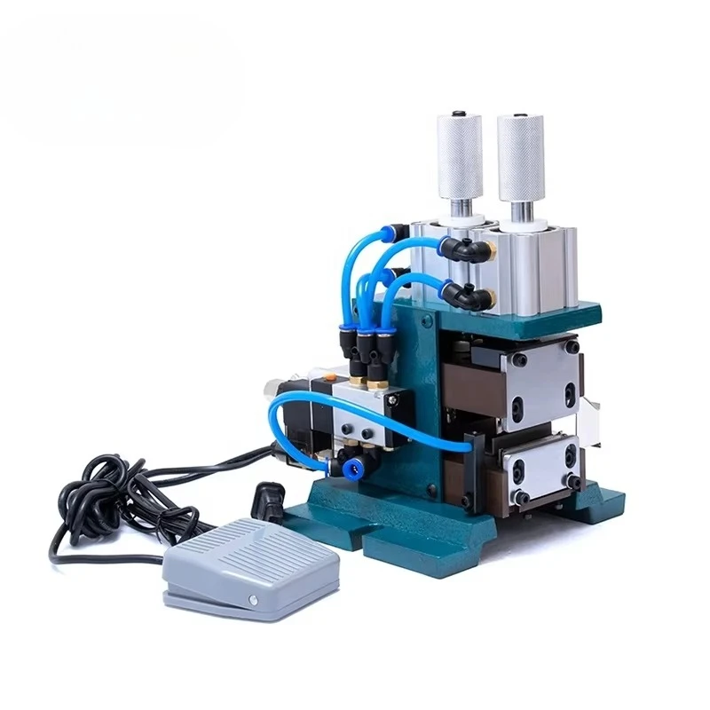 Vertical Pneumatic Peeling Machine Semi-Automatic Wire Stripping for Multi-Core Cable Manufacturing Equipment 220V 50HZ