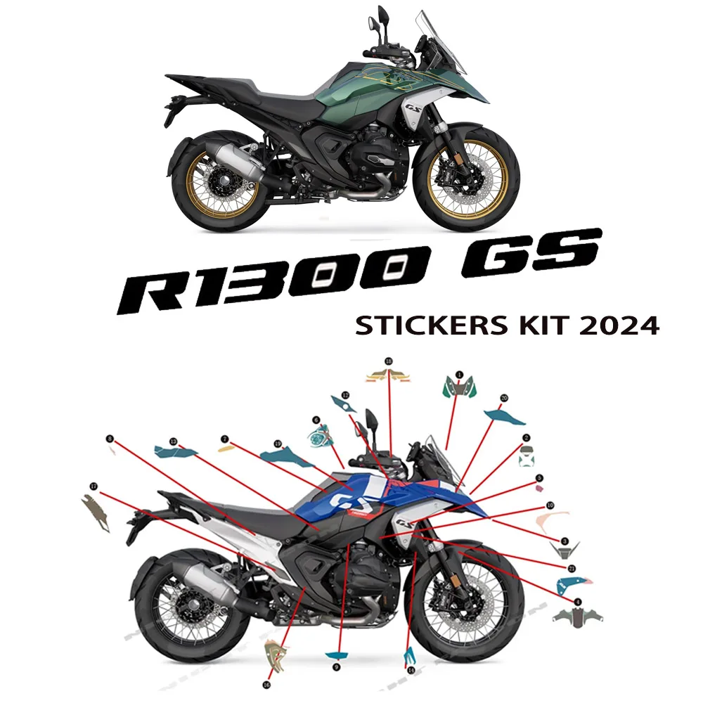 

R 1300GS Sticker Kit Fairing Anti-Scratch Sticker Decal 2023 2024 For BMW R1300GS GS 1300 Modification Accessories