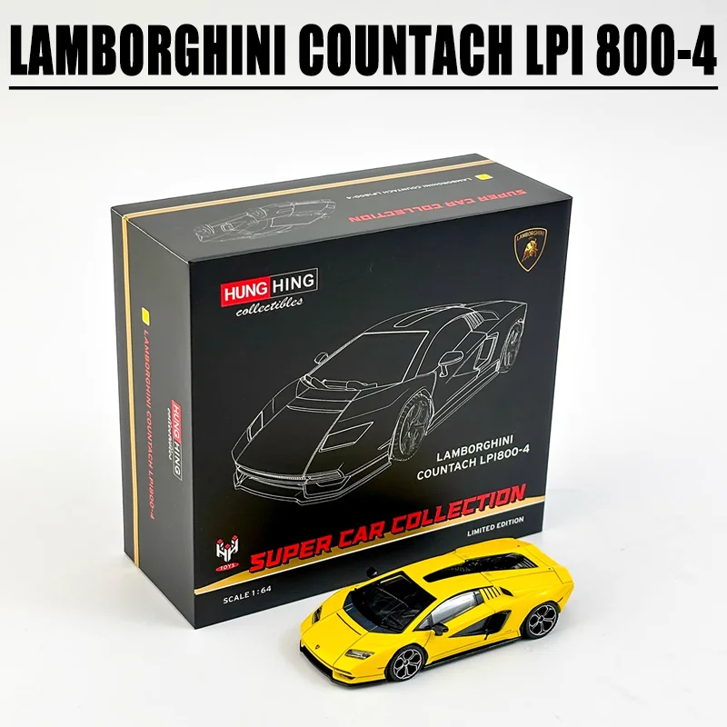 HH Speelgoed 1/64 LAMBORGHINI COUNTACH LPI 800-4 SUPER AUTO COLLEETON LIMITED EDITION Legering Speelgoed Motorvoertuig Diecast Metaal Model Gift