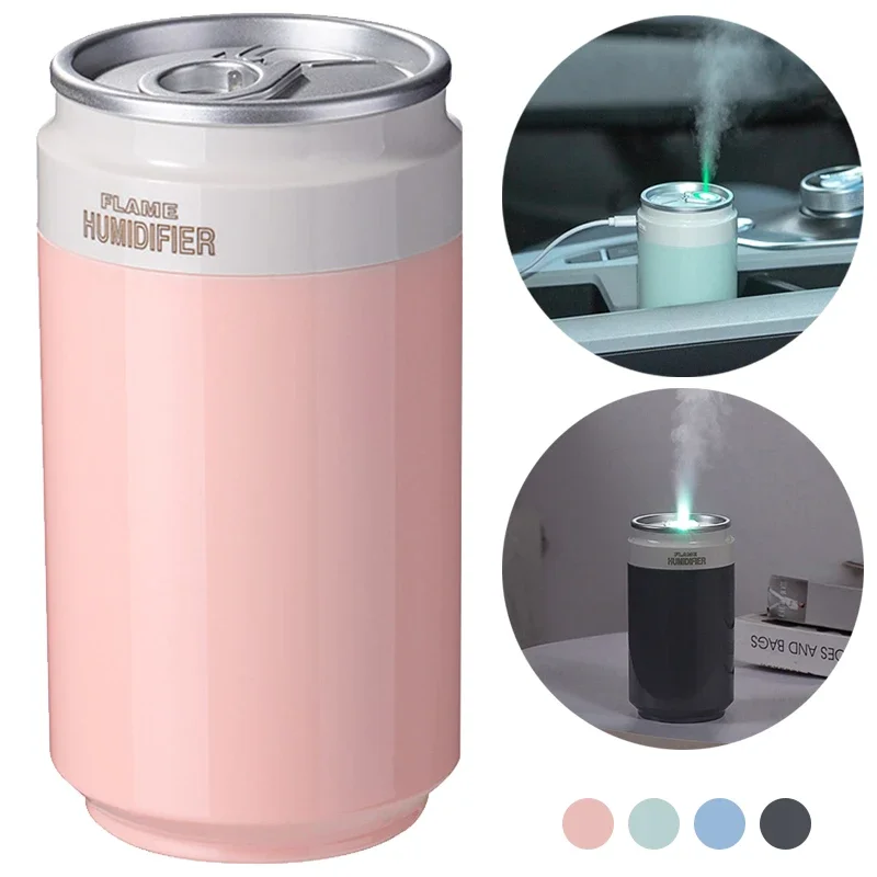 

260ml Car Air Humidifier Portable Car Perfume Humidifiers Essential Oil Aroma Diffuser Mini Cold Mist Maker with Night Light 1Pc