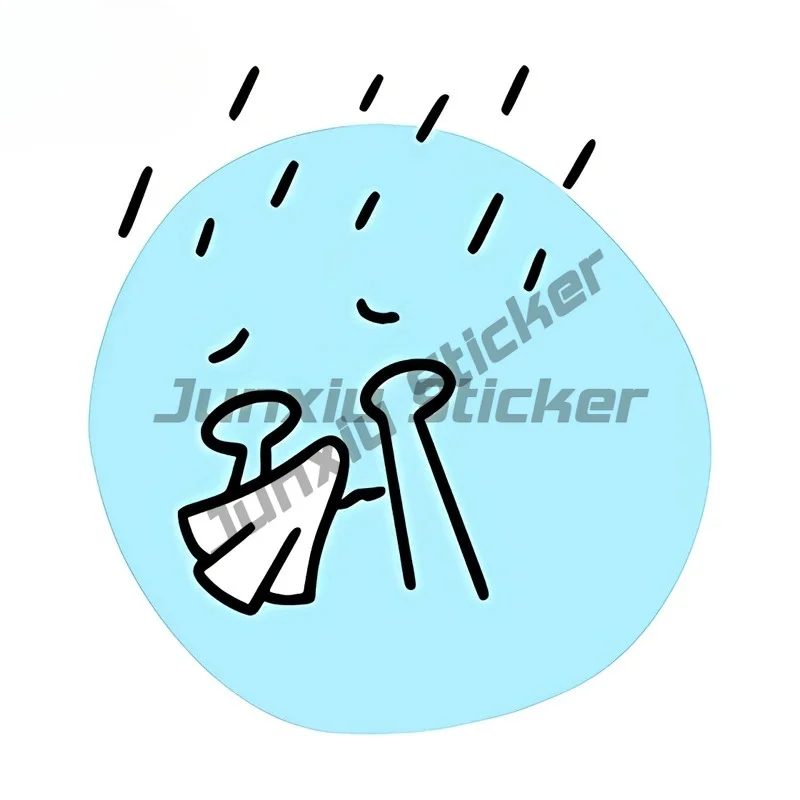 Expression Cartoon Car Stickers Humorous Motorcycle Windshield Decal Occlusion Scratch Campervan Car Accessories