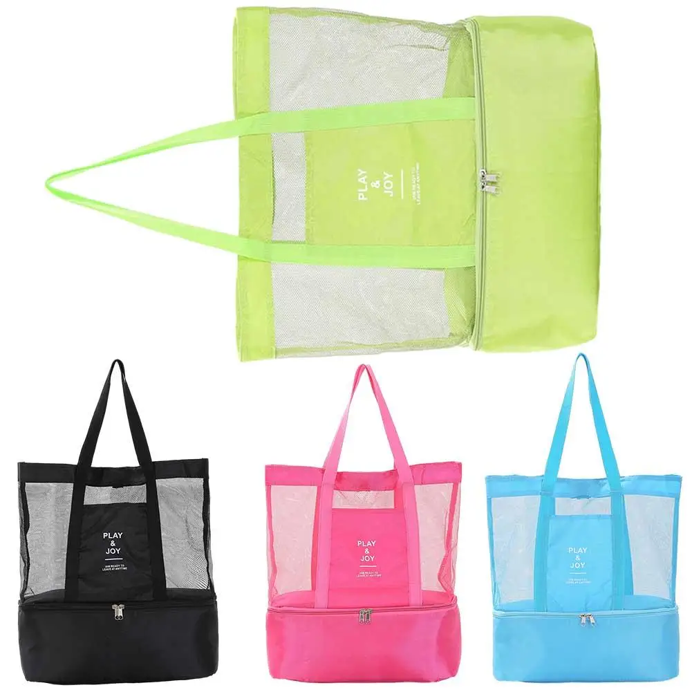 Bolsa impermeable de nailon y malla para exteriores, bolsa de viaje para natación y playa, separación seca y húmeda, gran oferta, 1 unidad