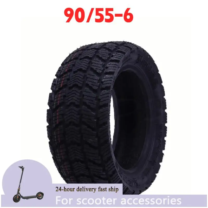 

10 Inch Tire Escooter TUOVT 10inch Tubeless Tire 90/55-6 off Road Vacuum Tyre For Electric Scooter Accessories