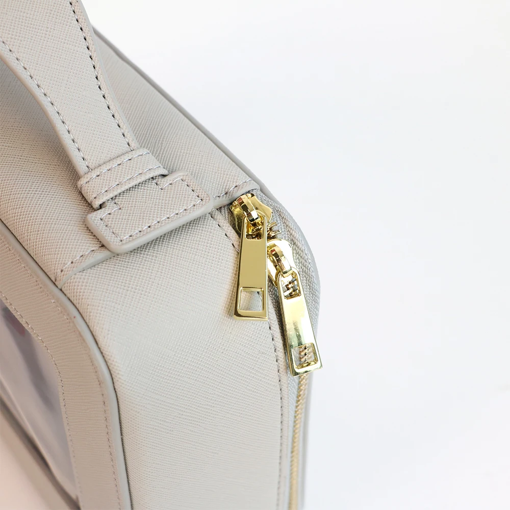 Personalisierte Maßgefertigte Leder-Kosmetiktasche, Wasserdichte Make-up-Pinsel-Aufbewahrungstasche, Tragbare PVC-Hautpflege-Aufbewahrungstasche Toilettentasche – Detail 10