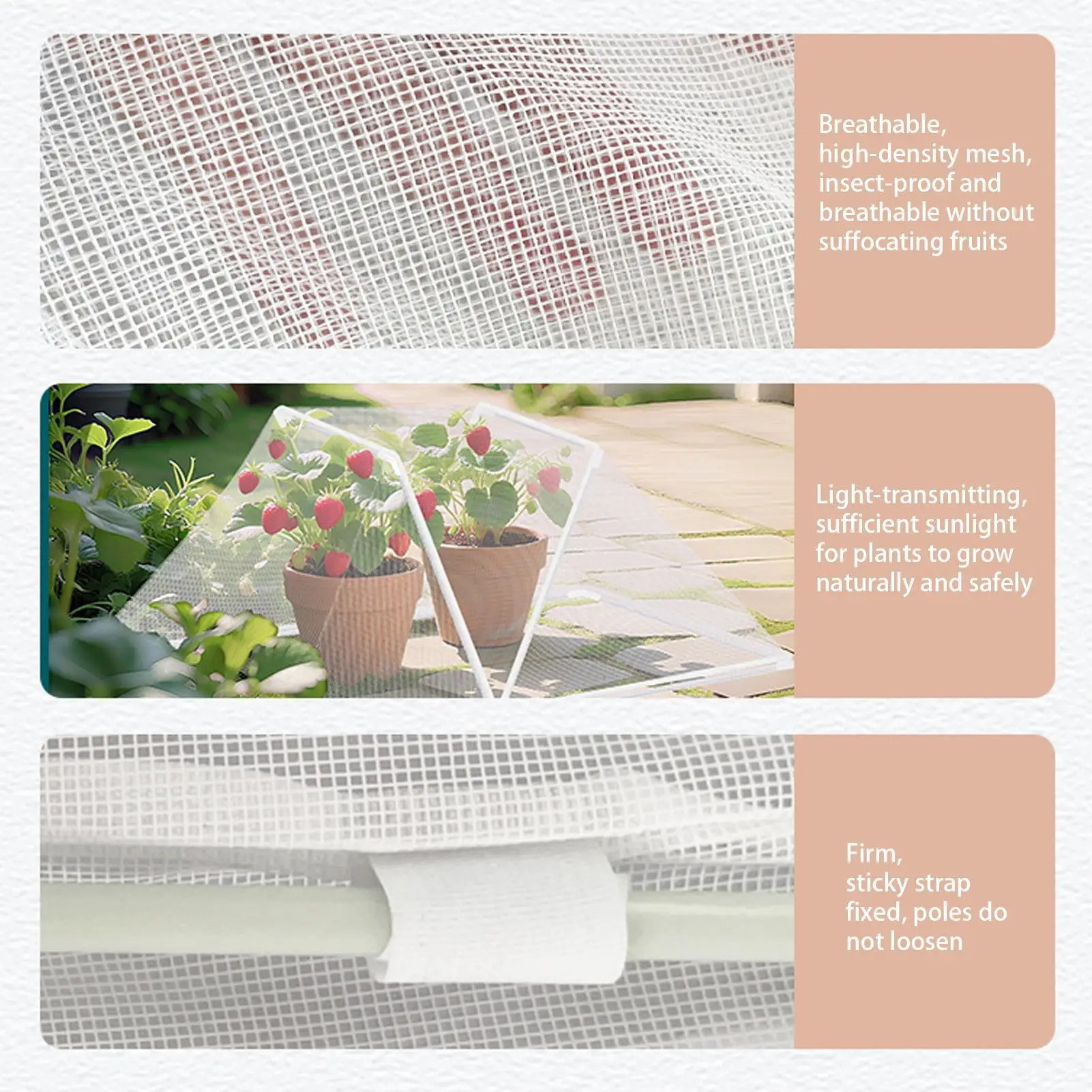

Garden Bed Cover Seedlings Plant Protector Greenhouse Cover Frost Protection Greenhouse Net Mesh Cage For Outside Seedlings
