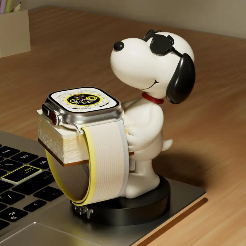 Snoopy Stand Cartoon Kawaii Charger Apple Watch Charging Stand Hua Applewatch Gives A Friend A Birthday Gift for A Watch Charger
