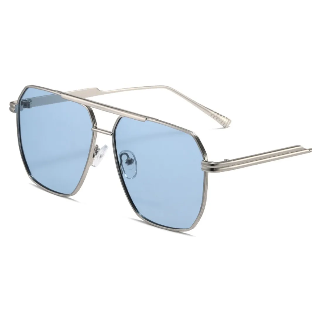 

3310 Double Bridge Polarized Aviator Sunglasses, Oversized Metal Frame UV400 Protection Sun Glasses for Men and Women 509329