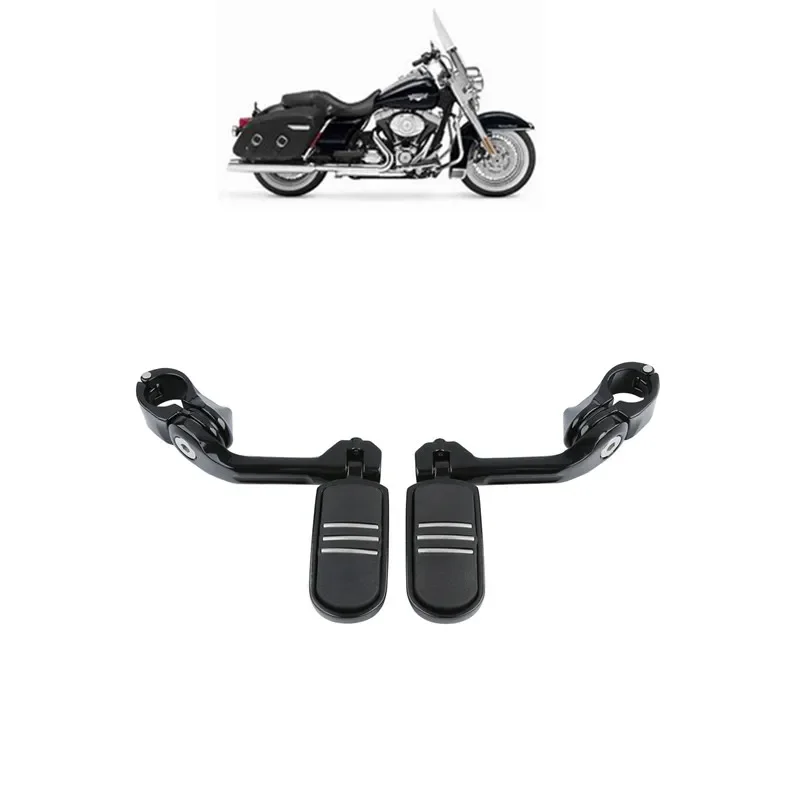 

Для Harley Touring Electra Street Glide Road King пегстринлайнер мотоцикл 1-1/4 дюйма длинный Угол шоссе защита двигателя Footpeg