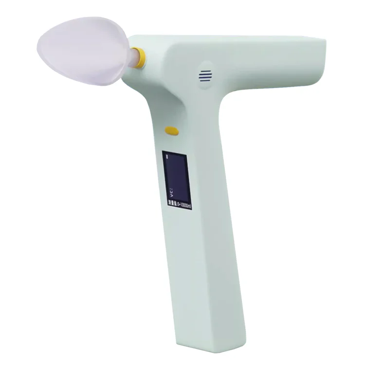 

Breathing exercise device lung volume tester