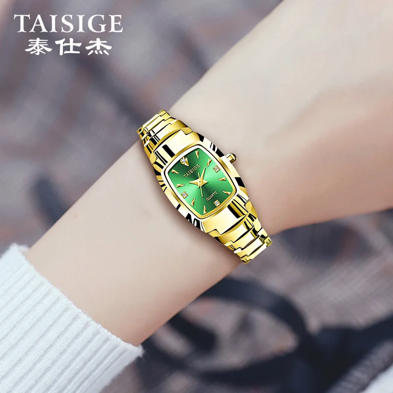 

Tungsten Stainless Steel Women Watch Luxury High Quality Diamond Reloj Female Quartz Wristwatch Classic Ladies New Fashion Clock