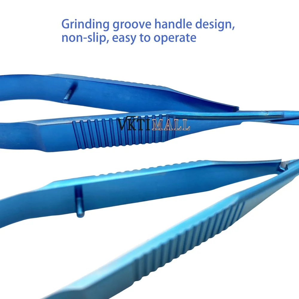 Ciseaux chirurgicaux ophtalmiques Castroviejo ciseaux cornéens 115mm 125mm acier inoxydable titane