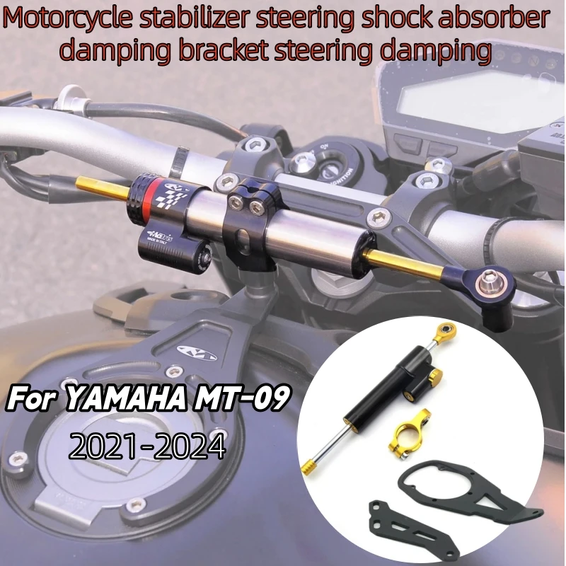 Amortisseur de direction pour moto, support d'amortissement de direction pour YAMAHA MT09 MT-09 2021 2022 2023 yamaha MT 09