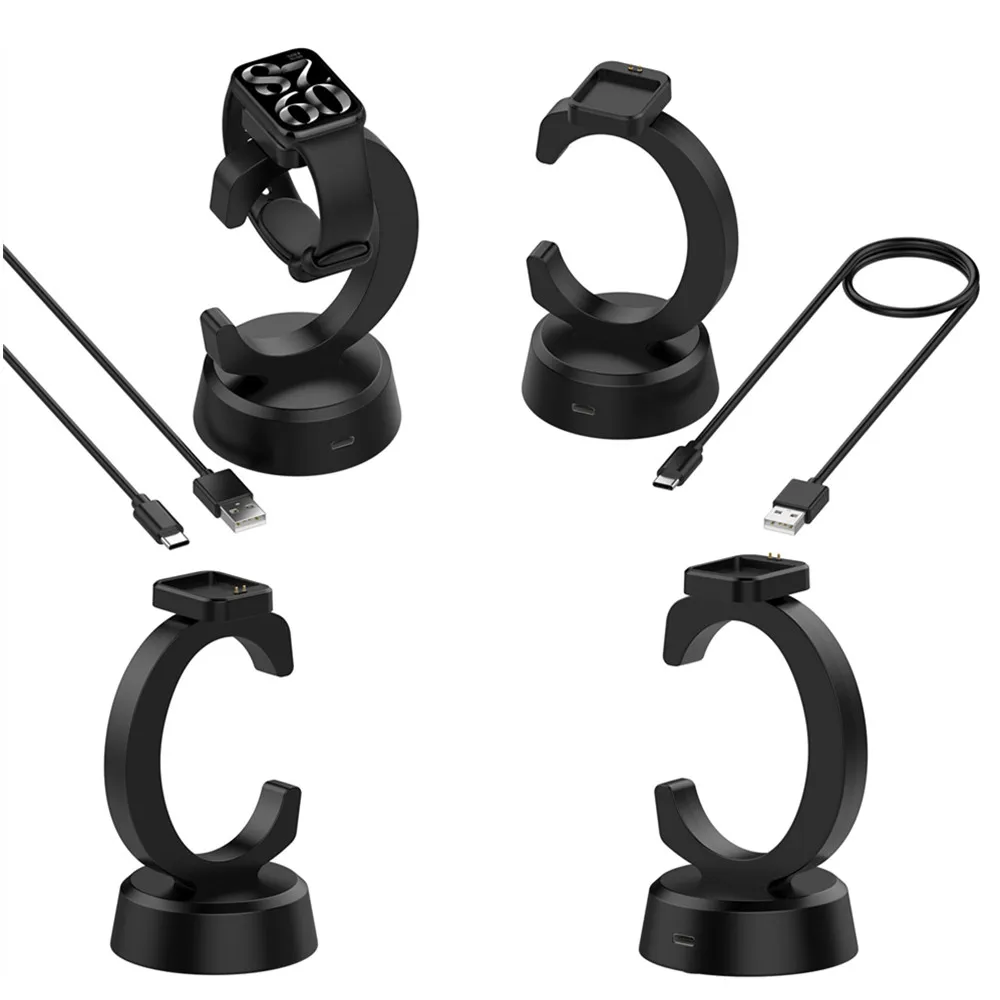 Док-станция для быстрой зарядки, подставка для зарядного устройства для Redmi Watch 4, 5, USB-подставка для зарядного устройства, проводной кабель, аксессуары для умных часов для Xiaomi Band 9pr